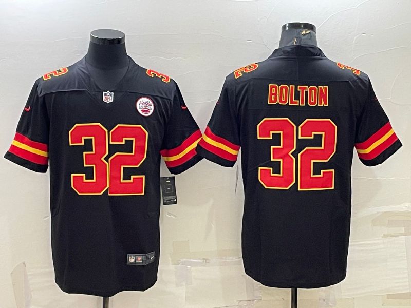 Men Kansas City Chiefs #32 Bolton Black 2022 Vapor Untouchable Limited Nike NFL Jersey->kansas city chiefs->NFL Jersey